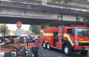 Kawasan Mampang Macet Akibat Kebakaran