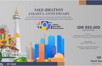 HUT Ke-497 DKI Jakarta, Hotel Santika Premiere Hayam Wuruk Berikan Penawaran Menarik