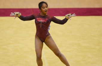 Dibekap Cedera, Pesenam Indonesia Rifda Irfanaluthfi Tuntaskan Penampilan di Olimpiade Paris 2024