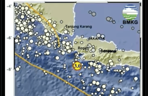 Gempa M3.0 Guncang Bayah Banten