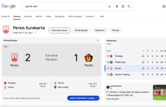 Persis Solo Kalahkan Persik Kediri 2-1 Meski Bermain 10 Orang di Babak Kedua