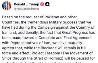 Iran War: Trump “Pauses” Failed Operation Freedom, Rubio Claims End to Epic Fury With Strait of Hormuz Still Blockaded and Alarms About Real World Damage Rising
