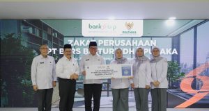 Lewat Baznas, BPRS Tunaikan Zakat Perusahaan Rp890 Juta